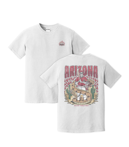 ARIZONA BASEBALL - "3 SKULL" PREMIUM SHIRT