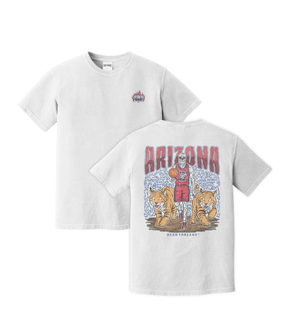 ARIZONA BASKETBALL - “3 SKULL” PREMIUM T-SHIRT