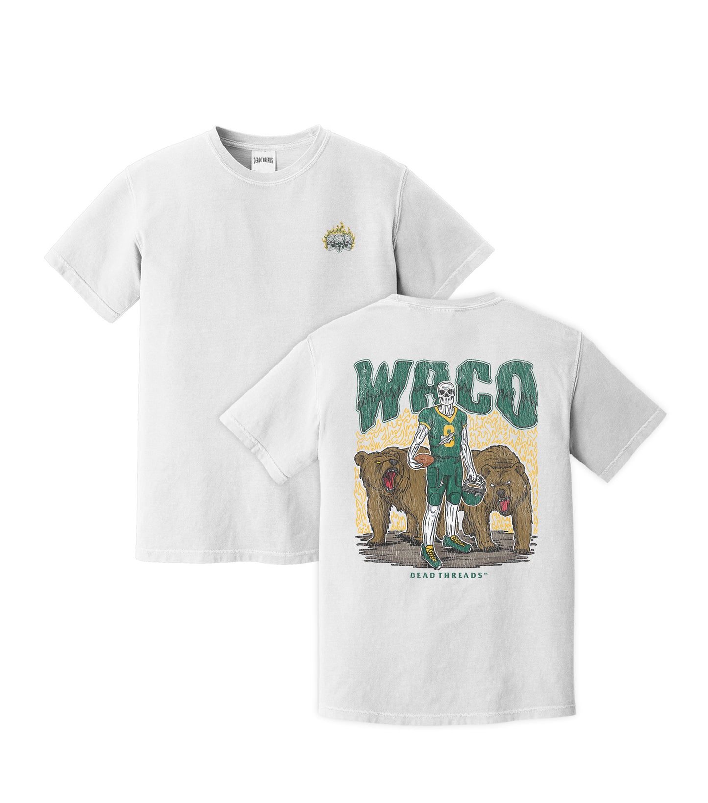 WACO FOOTBALL - “3 SKULL” PREMIUM T-SHIRT