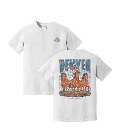 DENVER FOOTBALL - “3 SKULL” PREMIUM T-SHIRT