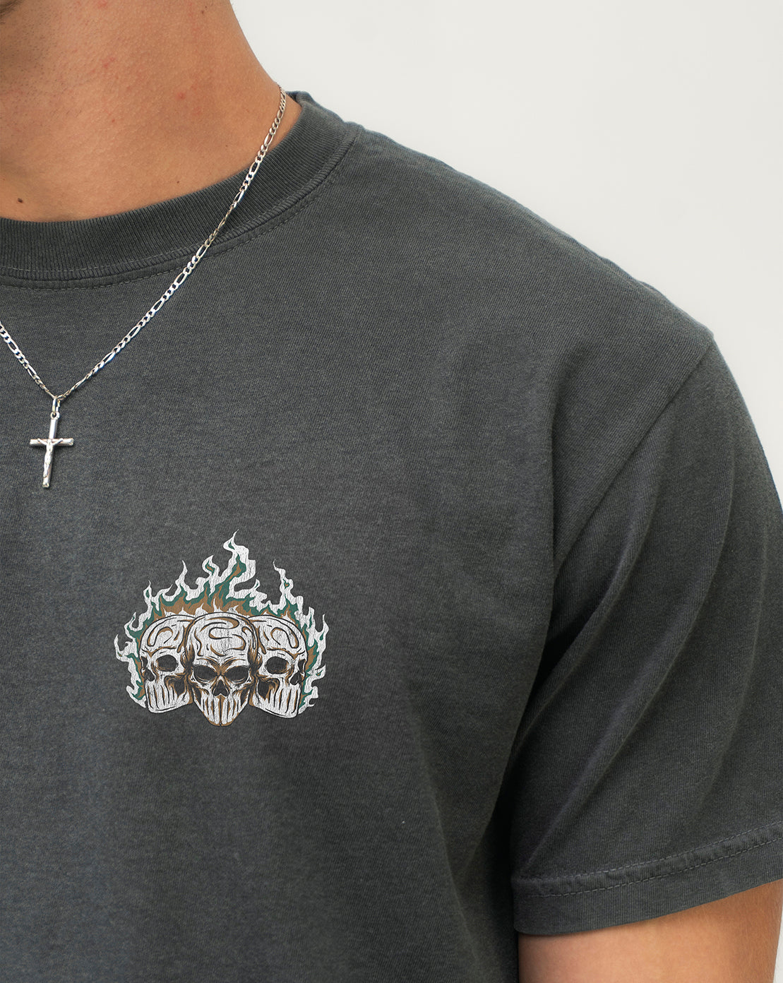 EAST LANSING v1 - “3 SKULL” PREMIUM T-SHIRT