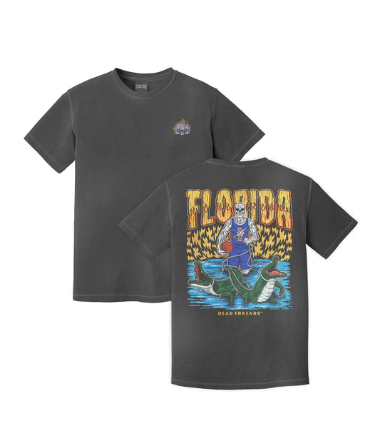 FLORIDA BASKETBALL - “3 SKULL” PREMIUM T-SHIRT