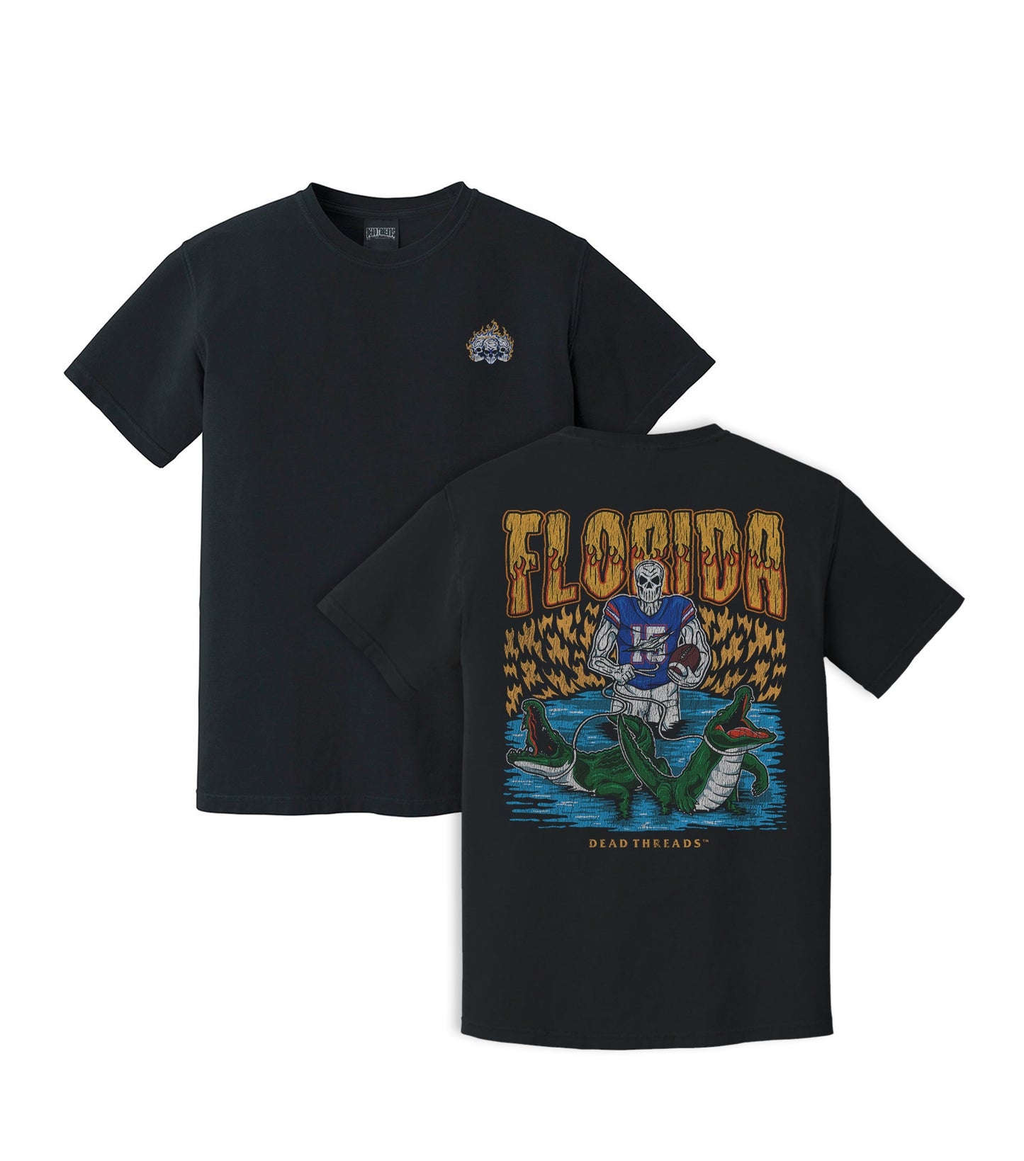 FLORIDA FOOTBALL - “3 SKULL” PREMIUM T-SHIRT