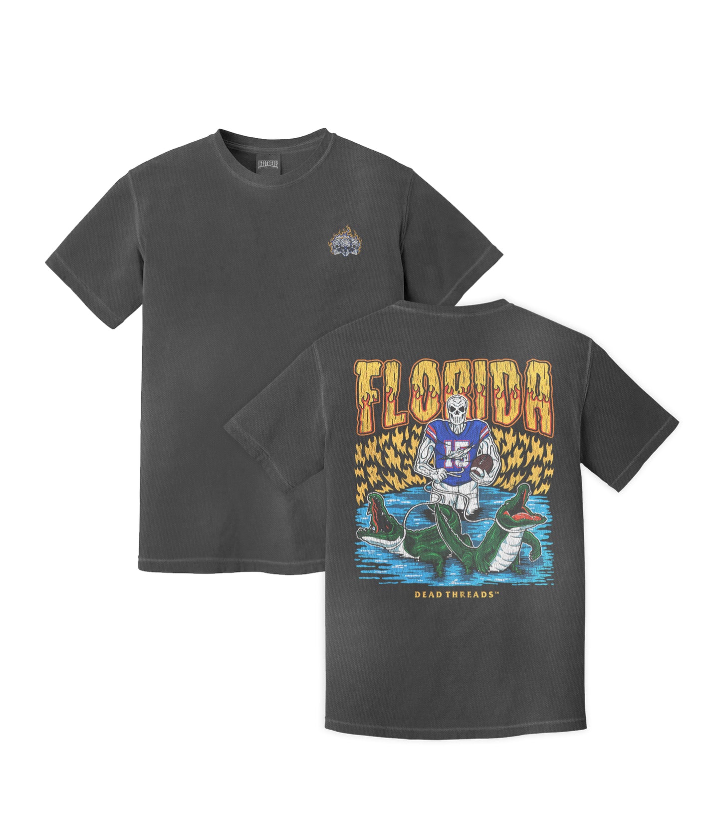 FLORIDA FOOTBALL - “3 SKULL” PREMIUM T-SHIRT