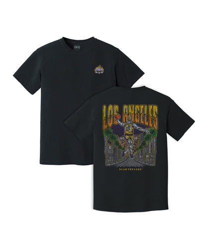 LOS ANGELES BASKETBALL - “3 SKULL” PREMIUM T-SHIRT