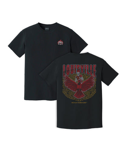 LOUISVILLE FOOTBALL - “3 SKULL” PREMIUM T-SHIRT