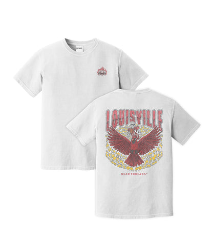 LOUISVILLE FOOTBALL - “3 SKULL” PREMIUM T-SHIRT