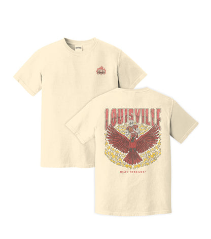 LOUISVILLE FOOTBALL - “3 SKULL” PREMIUM T-SHIRT