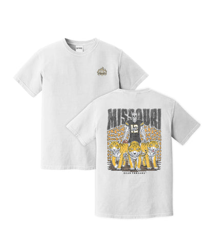 MISSOURI FOOTBALL - “3 SKULL” PREMIUM T-SHIRT