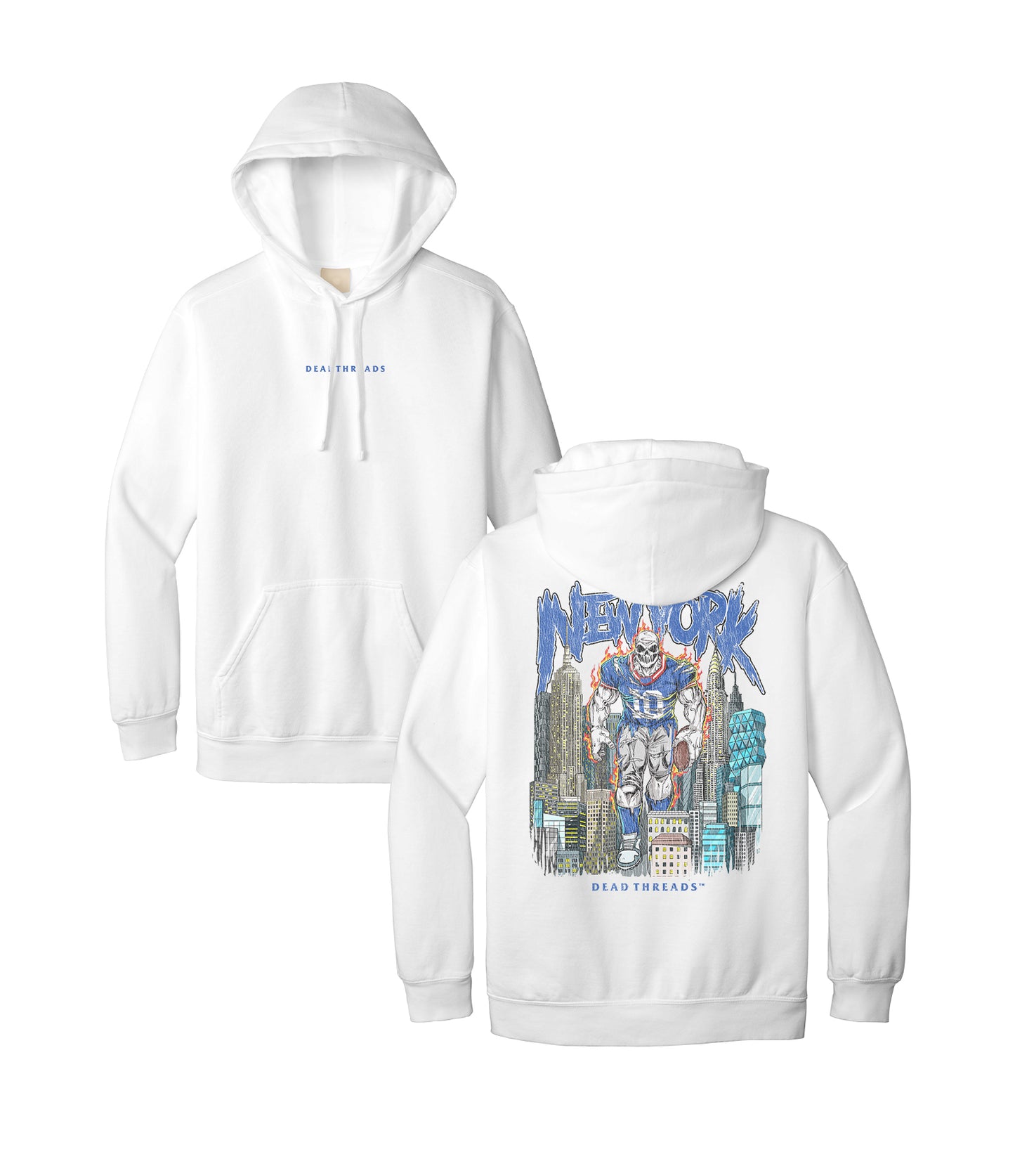 NEW YORK FOOTBALL BLUE - “DT ESSENTIAL" HOODIE