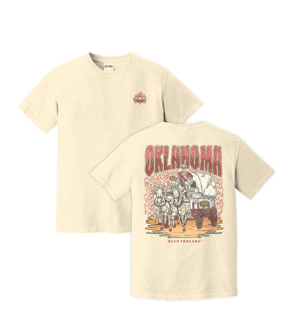 OKLAHOMA FOOTBALL - “3 SKULL” PREMIUM T-SHIRT