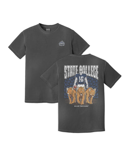 STATE COLLEGE FOOTBALL - “3 SKULL” PREMIUM T-SHIRT